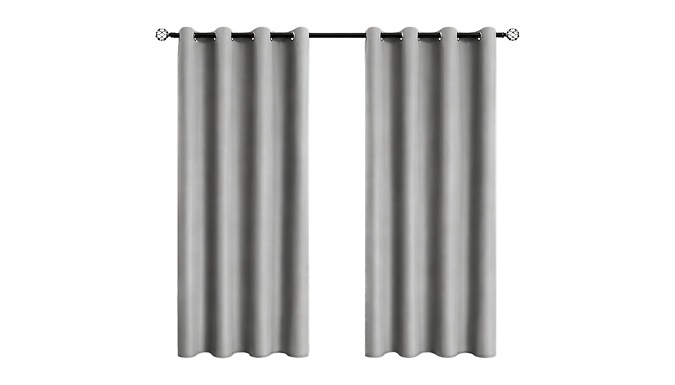 Set of 2 Minimalist Full Blackout Curtains - 5 Colours & 10 Sizes!