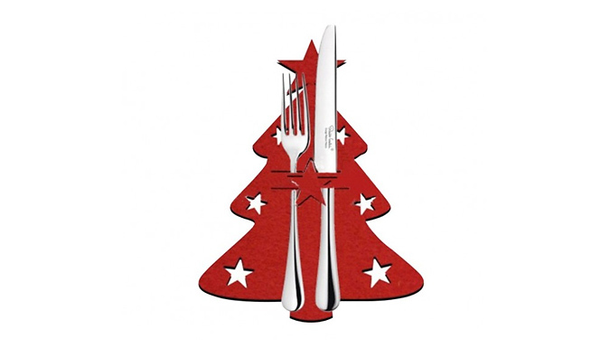 Christmas Decorative Knife and Fork Table Setting - 2 Sizes