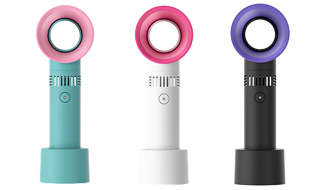 Rechargeable Handheld Bladeless Fan - 3 Colours