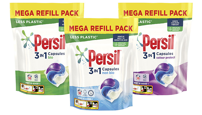 Persil Antibacterial Laundry Sanitiser 1.2L with 100 Persil Powercaps