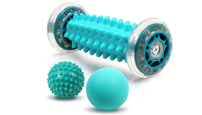 3-Piece Foot Massage Roller & Spiky Ball Set
