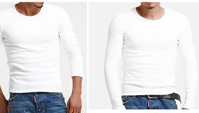 Men's Fleece Long Sleeved Top - 5 Sizes & 3 Colours from Go Groopie