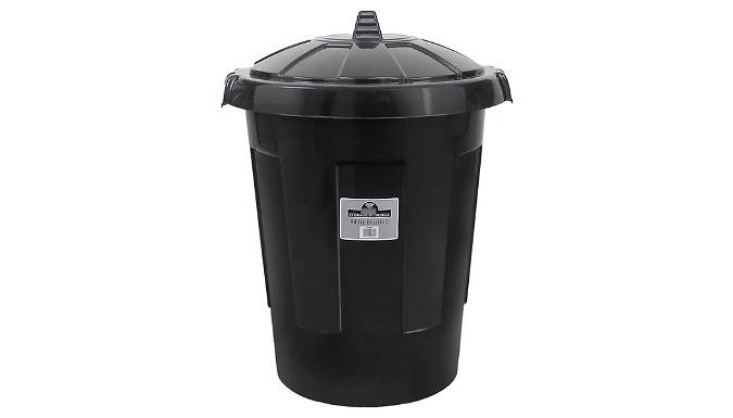 80L Extra-Large Plastic Dustbin