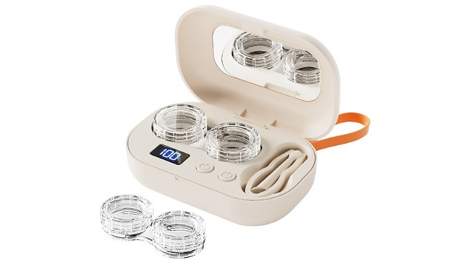 Go Groopie Benzbag Ultrasonic Portable Contact Lens Cleaner