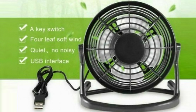 180° USB Mini Desktop Cooling Fan