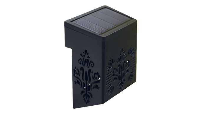 Decorative Cut-Out Outdoor Solar Wall Light - 2 Colours