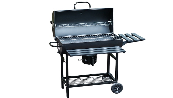 Large Charcoal Oil Drum BBQ & Smoker!