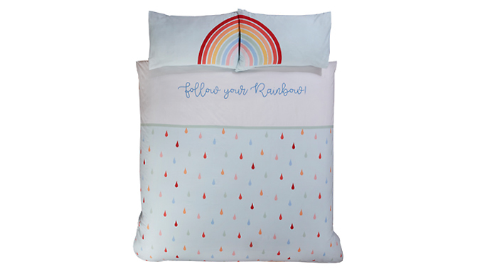 Kids 'Follow The Rainbow' Duvet Set - 3 Sizes