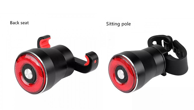 Bike Rechargeable Safety Lights - 5 Options & 6 Colours