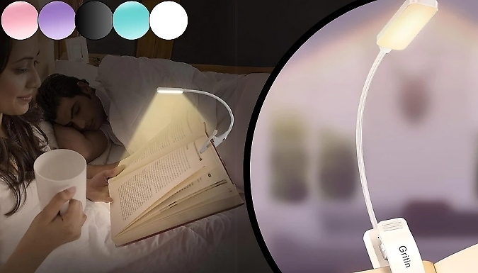 LED Clip-On Book Light - 5 Colours