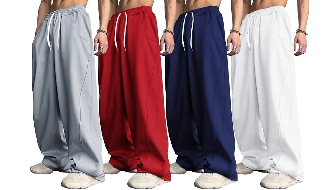 Men's Loose Straight-Leg Joggers - 9 Colours & 6 Sizes