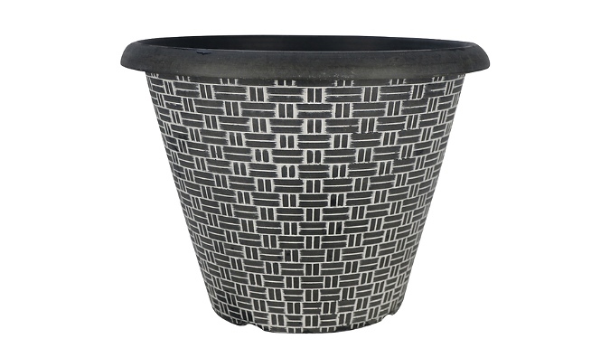 Rattan Effect Plant Pot - 1, 2, 3 or 4-Pack!