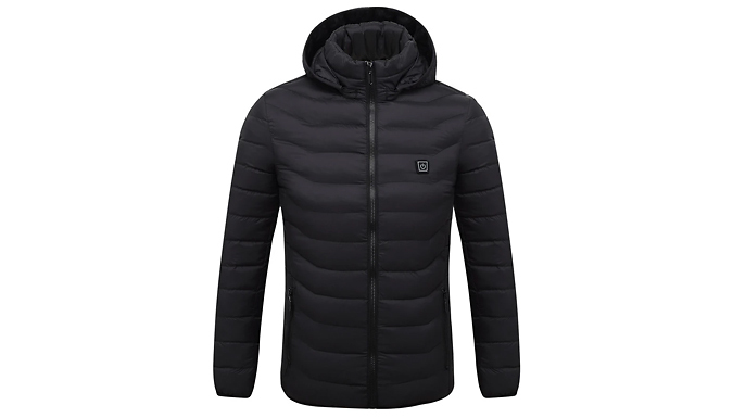 ThermaCoat USB Heated Hooded Jacket – 6 Sizes Deal Price £24.99