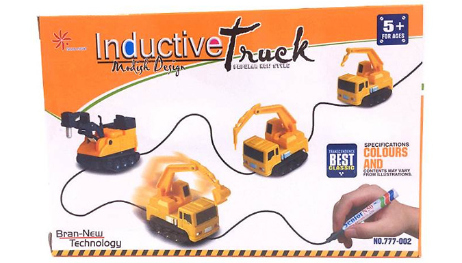 Magic 'Follow-The-Line' Inductive Truck With Steering Pen