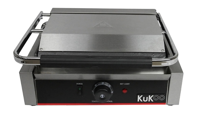 KuKoo Grooved & Flat Panini Press