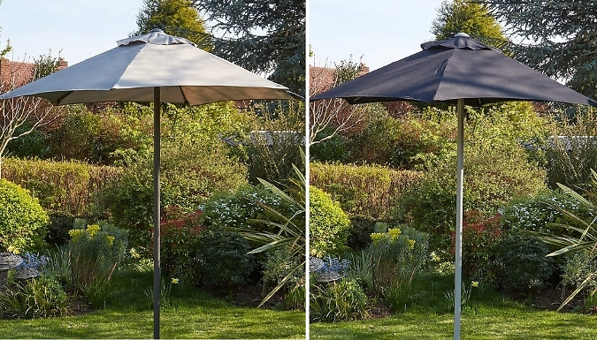 2 or 2.7M Garden Parasol! - 2 Colours!