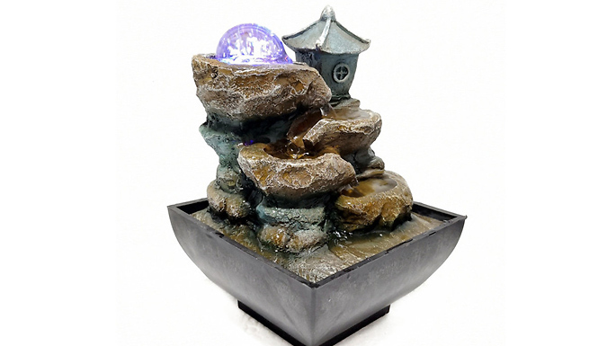 Mini Serenity LED Waterfall Desk Feature - 2 Designs