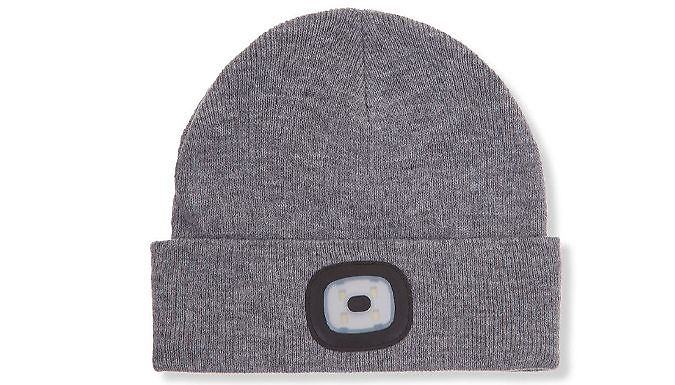 Beanie Hat With LED Rechargeable Light - 5 Colours