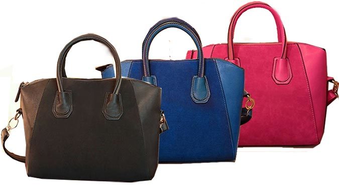 Faux Leather Tote Bag - 3 Colours