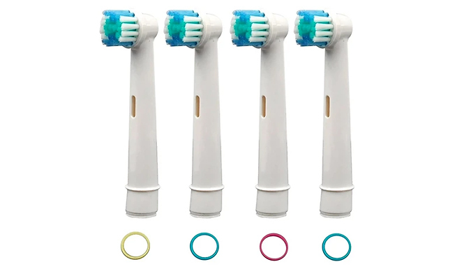 Oral-B Compatible 4-Pack Electric Toothbrush Heads - Floss Action, Cross Action or Precision Clean