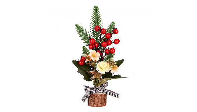 1, 2 or 3-Pack Christmas Pine Flower Ornament - 6 Options