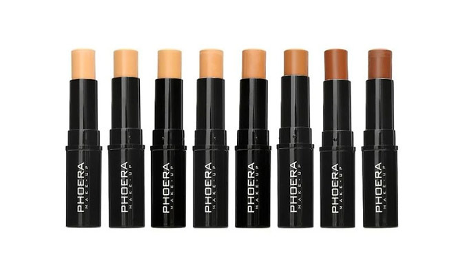 Phoera Matte Skinstick Concealer & Contour Makeup Stick - 8 Shades