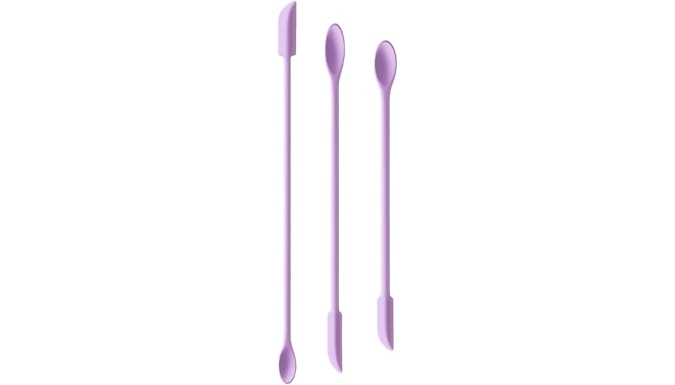 Mini Purple Silicone Spatula Beauty Makeup Tool - 3 Sizes