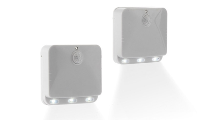 2-Pack Wall Mounted LED Night Lights With Motion Detector