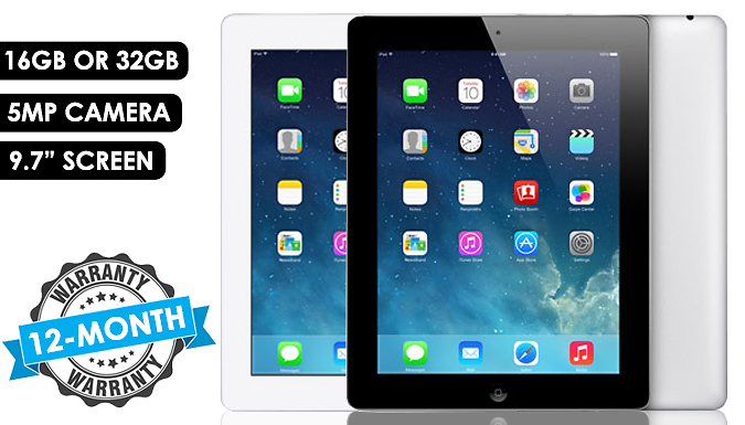 Apple iPad 4 or Air 1 Wi-Fi 16GB - 2 Colours