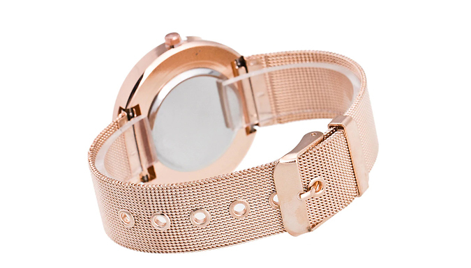 Luxury Ladies Rhinestone Quartz Watch - 3 Colours
