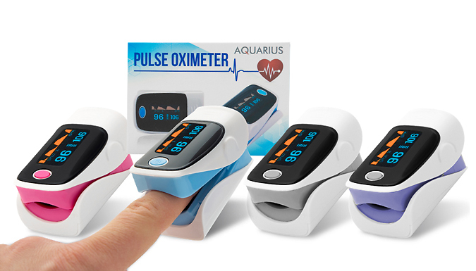 Fingertip Blood Pulse Oximeter - 2 Colours