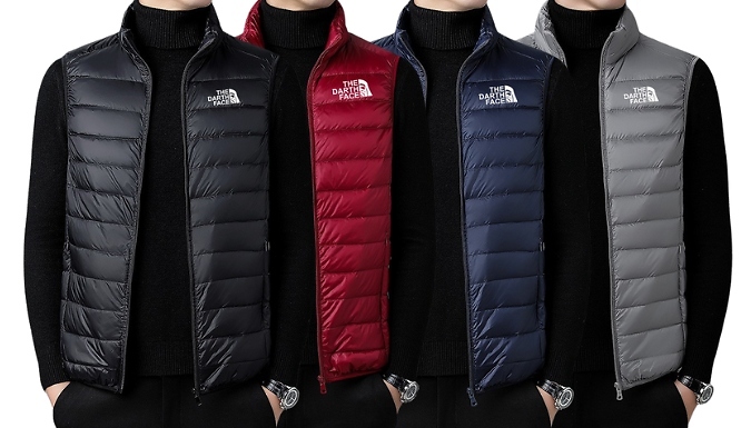 Men’s Lightweight Stand Up Collar Gilet - 4 Colours & 7 Sizes