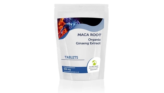 Maca Root Extract Ginseng 500mg Tablets - 7 to 250 Tablets