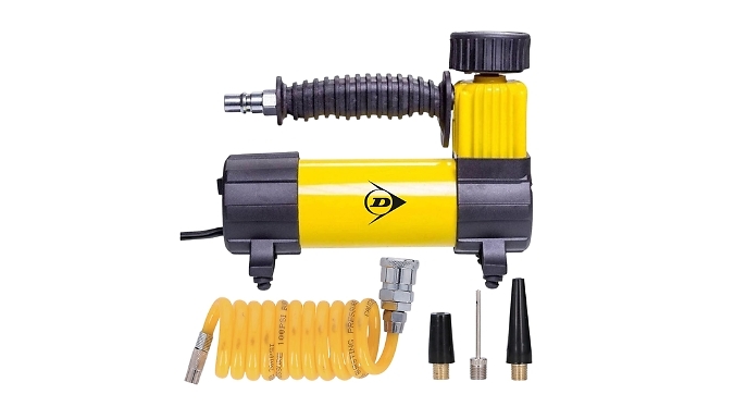 Go Groopie MSKA Solutions Ltd Dunlop Metal 12V Air Compressor