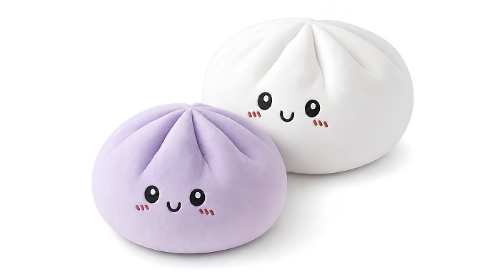 Squishy Dumpling Plush Pillow - 2 Colours