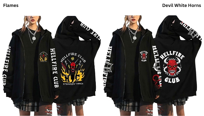 Devil Club Zip-Up Hoodie - 9 Designs & 4 Sizes!