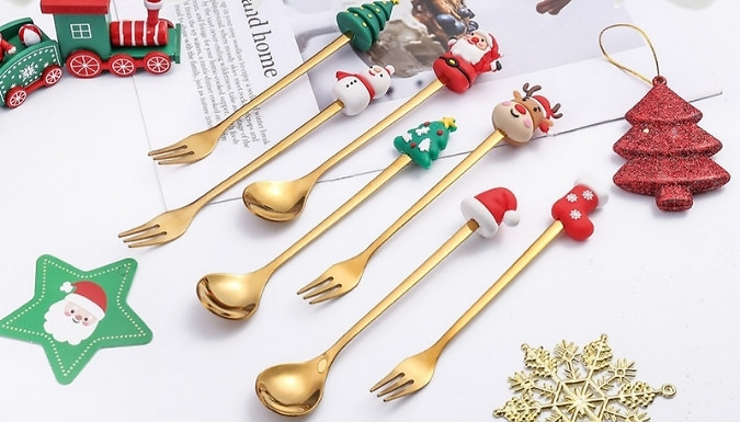 Christmas Cutlery Sets - 2 Colours & 6 Designs