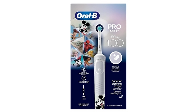 Kids Oral-B Vitality Pro Electric Toothbrush Gift Set - Disney 100 Years Edition!