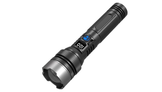 3-Mode USB Digital Display Emergency Torch