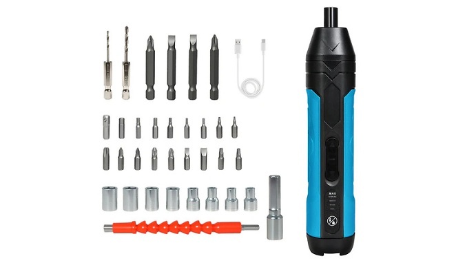 57-Piece Traderight 4V Cordless Electric Screwdriver Set