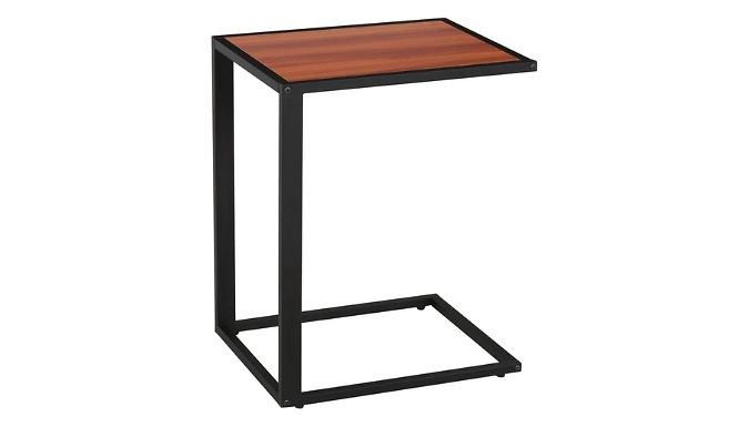 HOMCOM C-Shaped Side Table