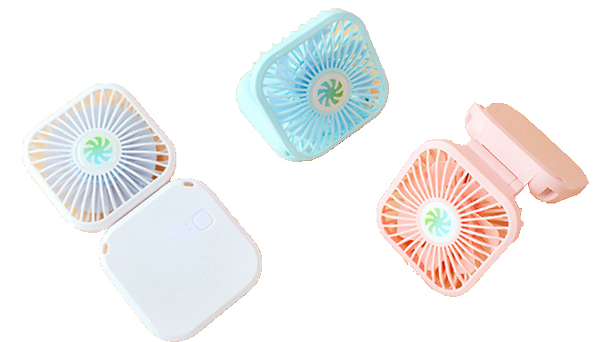 Small Folding Desktop Fan - 3 Colours