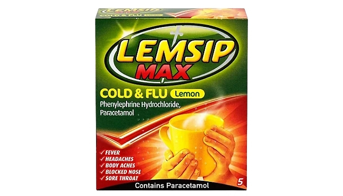25-Pack Lemsip Max Cold & Flu Lemon Sachets