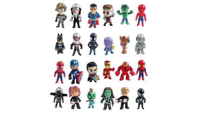 Superhero Miniature Figures Christmas Advent Calendar - 2 Styles