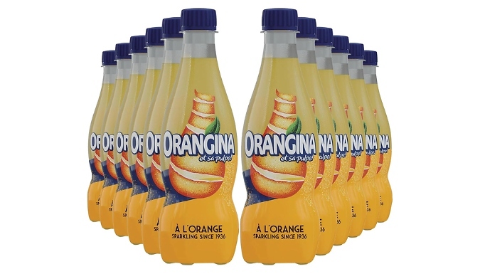 12-Pack of Orangina Drinks - 420ml Bottles!