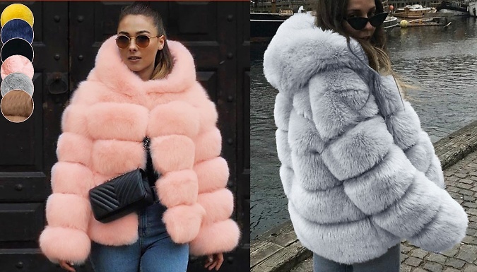 Faux Fur Coat 6 Colours 5 Sizes