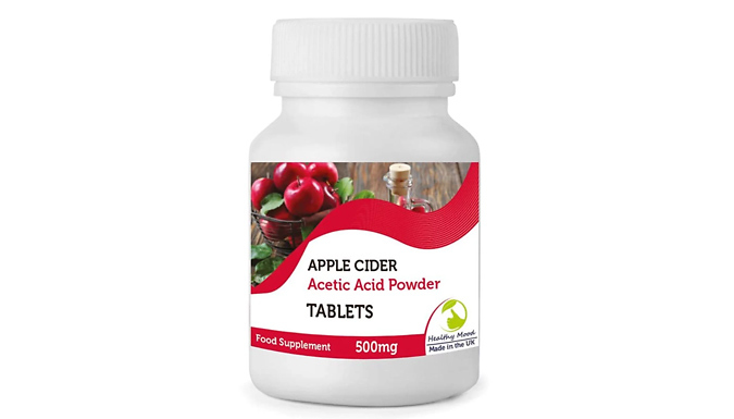 Apple Cider Vinegar Vitamin Tablets - 30, 90, 180 or 1000 Tablets!