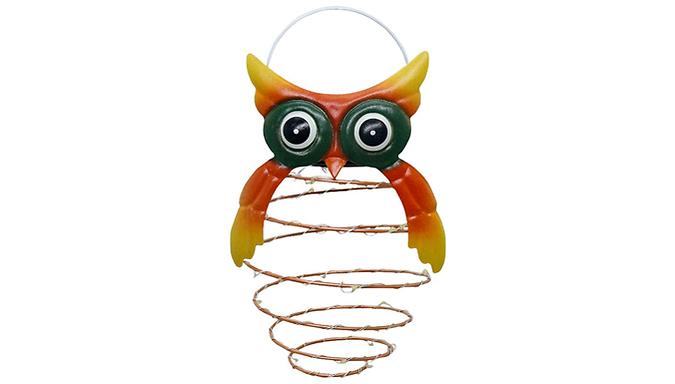 1 or 2 Solar Powered Owl-Shaped String Lights