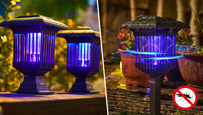 Solar powered outdoor on sale bug zapper