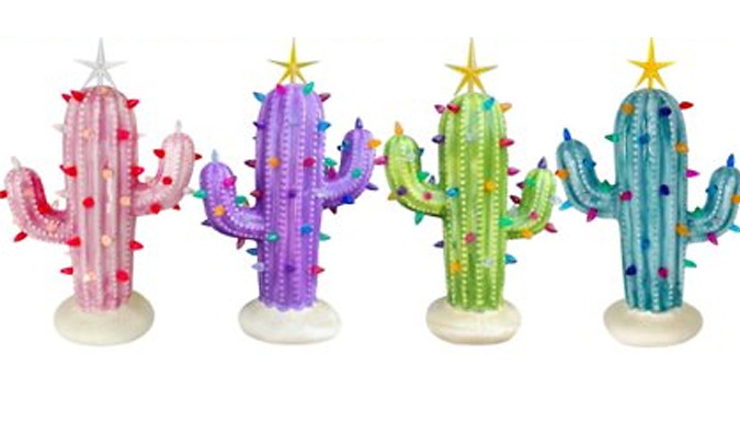 Cactus Light Up Christmas Tree - 4 Colours